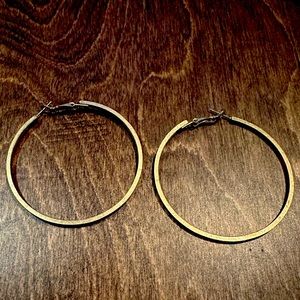 Gold hoop earrings